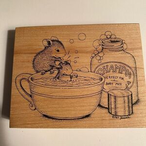 House Mouse Stamp Squeaky Clean 289M Stampa Rosa 1999